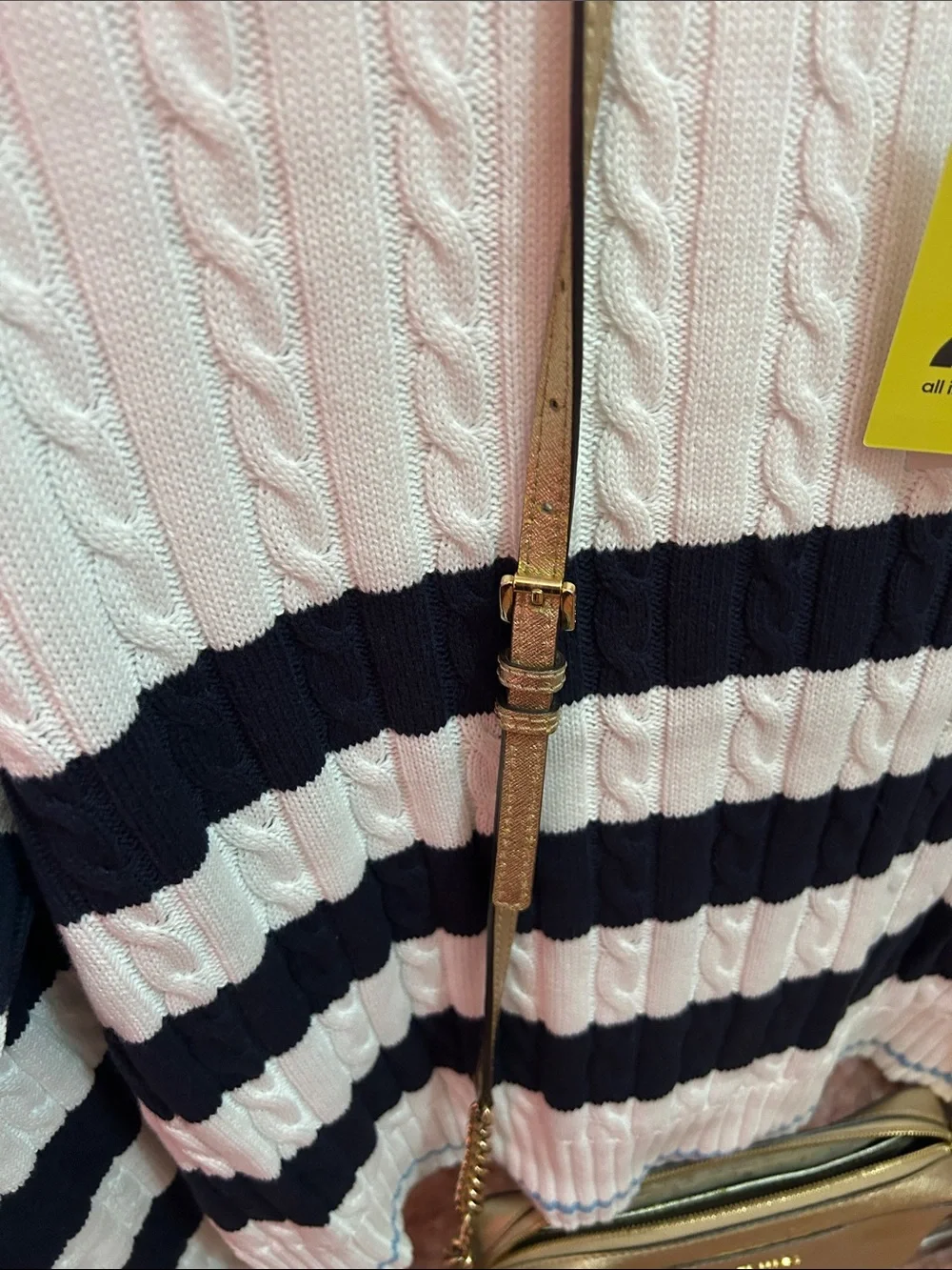 Michael Kors Metallic Gold Leather Crossbody
